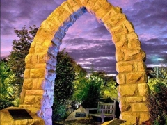 The Tinner Hill Monument that stands at the corner of South Washington Street and Tinner Hill Road in Falls Church, VA.