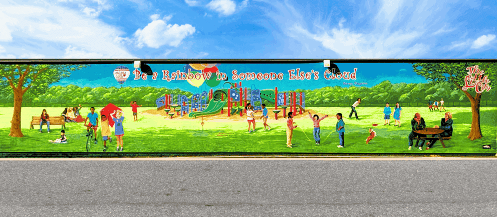 Art Walk - Be-a-Rainbow mural