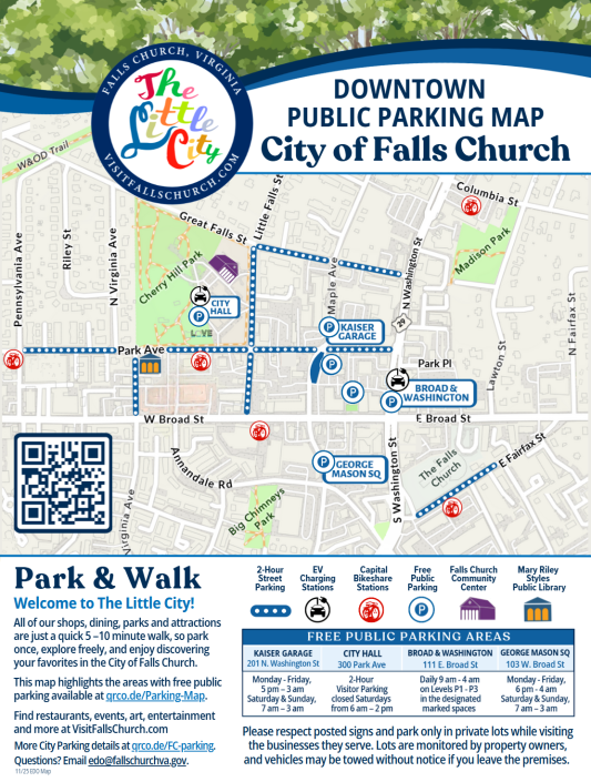 Falls Church Public Parking Map