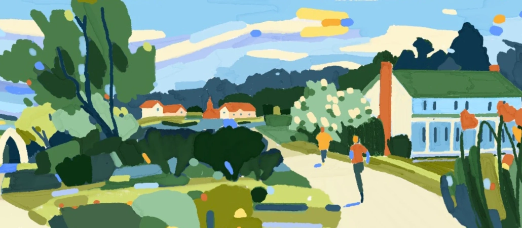 hero-arts Cherry Hill Farmhouse Mural